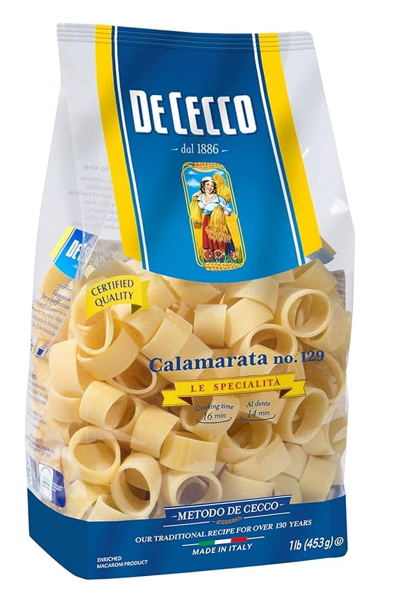 De Cecco Specialty Cut Pasta Calamarata 1 Lb