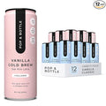 Pop &amp Bottle Classic &amp Vanilla Oat Milk Lattes - Cold Brew Marine Collagen &amp Antioxidants MCT Oil Organic Dairy Free Gluten Free Lightly Sweetened with Dates - 8 Fl Oz (Pack of 12)
