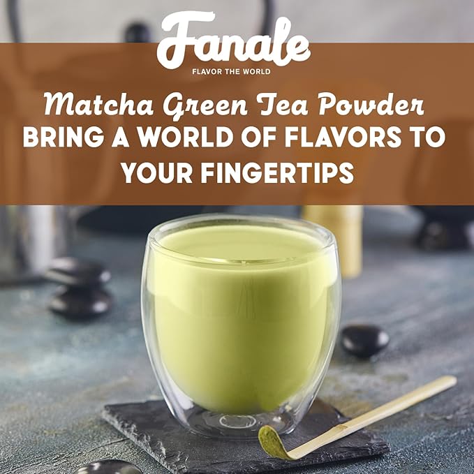 Fanale Premium Matcha Green Bubble Tea Flavoring Powder | Perfect for Baking Smoothies Desserts and Drinks | Instant Flavoring Powder for Boba Milk Tea - 2.2 Pounds (Pack of 1)