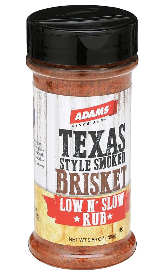 Adams Texas Style Smoked Brisket Low N’ Slow Rub 9.89 Ounce Bottle (Pack of 3)