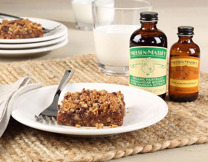 Nielsen-Massey Organic Fairtrade Madagascar Bourbon Pure Vanilla Extract for Baking and Cooking 8 Ounce Bottle