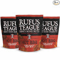 Rufus Teague Hot BBQ Variety Pack – Sweet Spicy &amp Smoky Honey Roasted Nuts Almonds and Peanuts 9 oz Resealable Pouches (3 Pack)