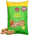 Wellsley Farms Salted Roasted Peanuts In Shell USA Grown Whole Non-GMO Gluten-Free Vegan Cholesterol-Free Shell-Cracking Snack for Game Day BBQ &amp Travel 5 lb Bag
