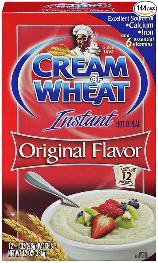 B and G Cream of Wheat Original Instant Cereal 1 Ounce -- 144 per case.