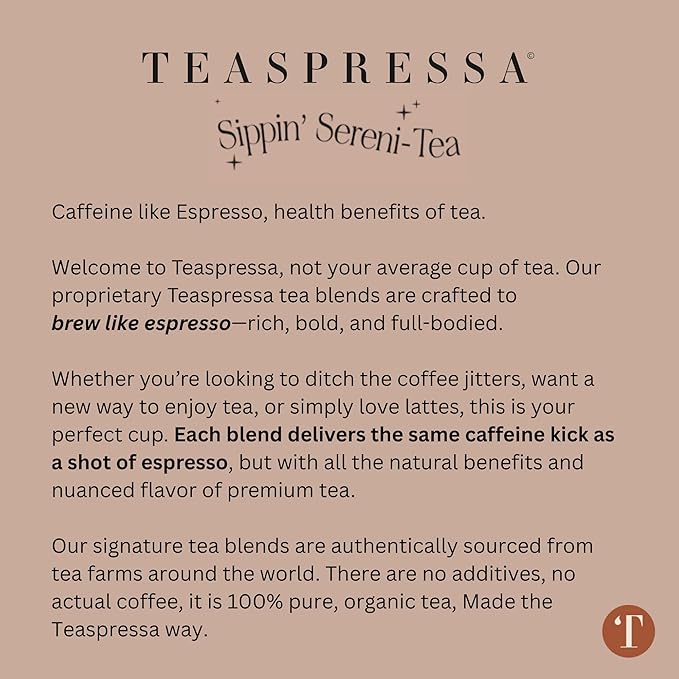 Tea Latte Sampler Kit by Teaspressa – 4 Signature Organic Tea Blends + 4 Luxe Sugar Cubes – Make at Home - Manhattan Black Earl Grey Green &amp Rooibos Tea – Salted Caramel Vanilla London Fog &am