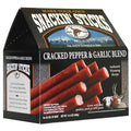 Hi Mountain ǀ Snack Stick Seasoning Kit ǀ CRACKED PEPPER &amp GARLIC BLEND ǀ Includes Seasoning Cure Casings &amp Directions ǀ Seasons up to 20 lbs of Meat ǀ Beef Pork Venison Deer &amp Wild