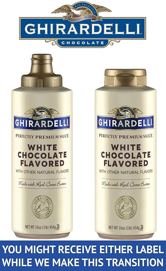 Ghirardelli Squeeze Bottles - Caramel Chocolate &amp White Chocolate - Set of 3