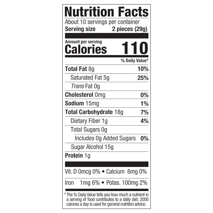 Russell Stover Sugar-Free Dark Chocolate Mix 10 Ounce Candy Individually Wrapped Bars Sweetened with Stevia