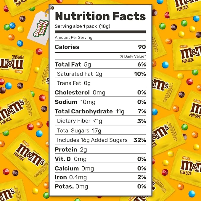 Peanut Milk Chocolate 3 lb – Anti Melt Pack Bulk Candy in Resealable Bag 72 Fun Size Bags