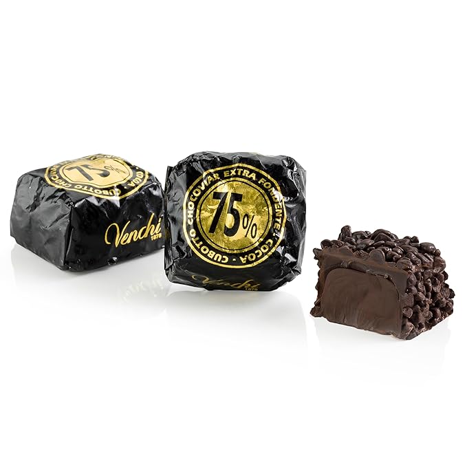 Venchi - Dark Chocolate Chocoviar Chocolates Dark Chocolate Flavor Chocolate Candy Bulk Gluten-Free 2.2 lb Bag
