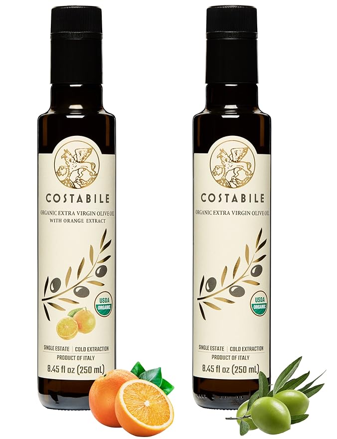 Classic Blend Polyphenol Rich Olive Oil and Orange Infused EVOO. For healthy everyday cooking and for gourmet food - COSTABILE