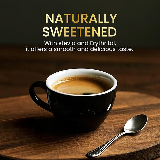 GENU Stevia Protein Coffee Mix (100 sticksOriginal) Korea's No.1 Selling Zero Sugar Protein Coffee Mix