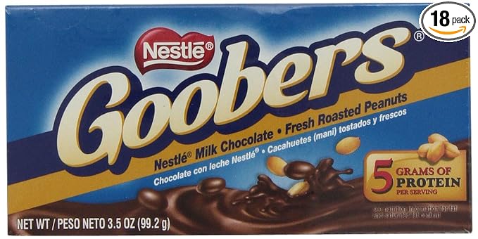 Nestle Goobers Box 3.50-Ounce (Pack of 18)