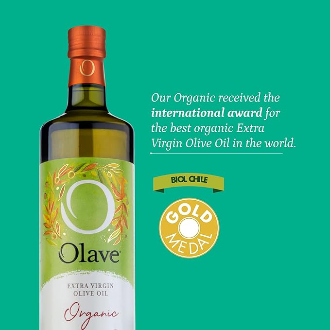 Olave - Organic Extra Virgin Olive Oil First Cold Press 16.9 fl oz (500 ml)