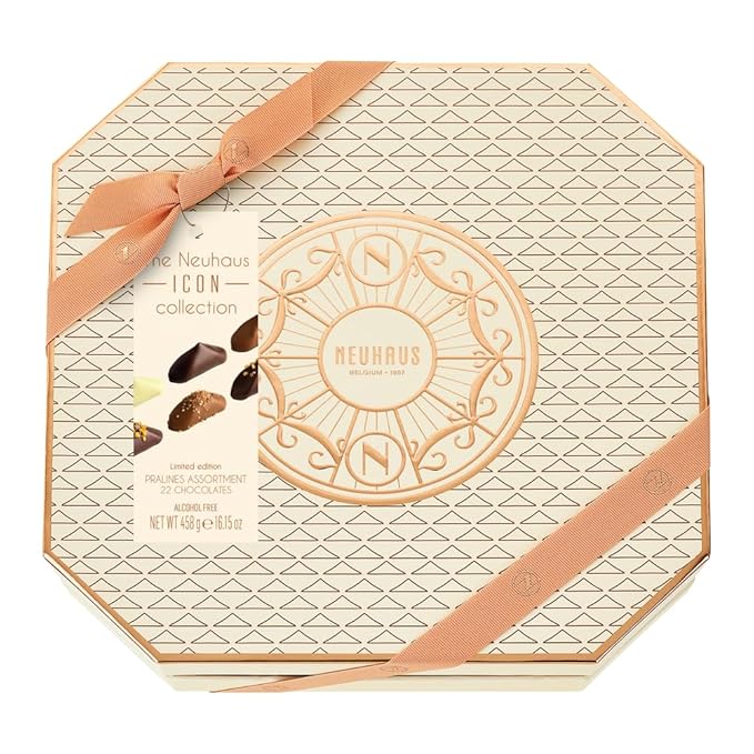 Neuhaus Belgian Chocolate Icon Collection Box – 22 Iconic Neuhaus Irresistibles Chocolates in Milk White and Dark Chocolate – Gourmet Chocolate Gift