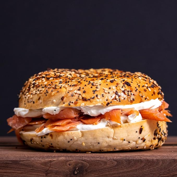Just Bagels Everything Bagels - 8 Packs Of 6 Bagels Per Pack - 48 Total Non-GMO
