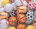 Assorted Foiled Milk Chocolate Sport Balls 1LB Bag