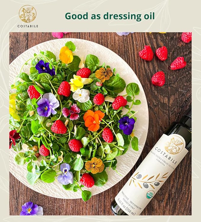 Coratina Puglia Olive Oil - Robust Flavor Puglia Extra Virgin Olive Oil with High Polyphenol content