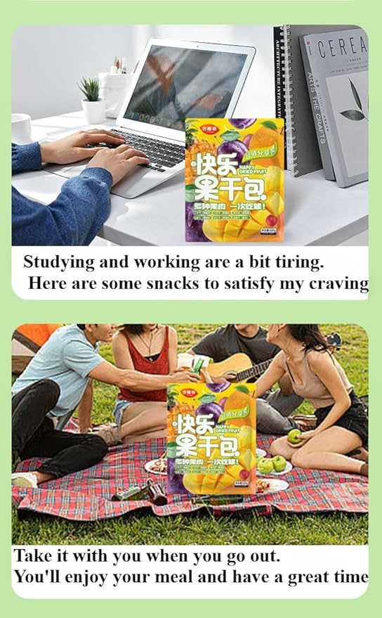 【 6-flavor Mixed Dried Fruit 520g】Dried MangoRaisinsPrunesPineapplesPreserved FruitsNatural Healthy FoodSnack FoodDelicious Chinese Snack Gift (1040G)