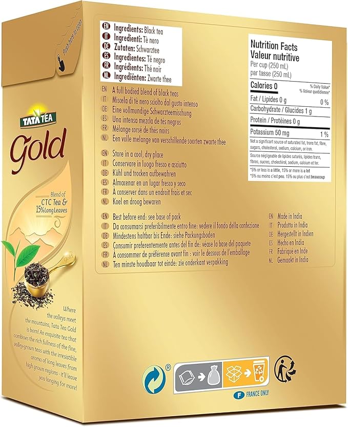 TATA Tea Gold Loose Leaf Premium Black Tea - 31.7 Ounce/ 900 Grams