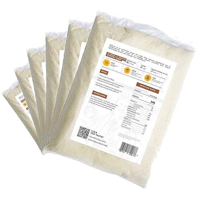 OldSoul Belgian Waffle Mix | Chocolate &amp Vanilla Flavour | Soy &amp Nut free | 30 lbs | 168 Waffles (Chocolate)