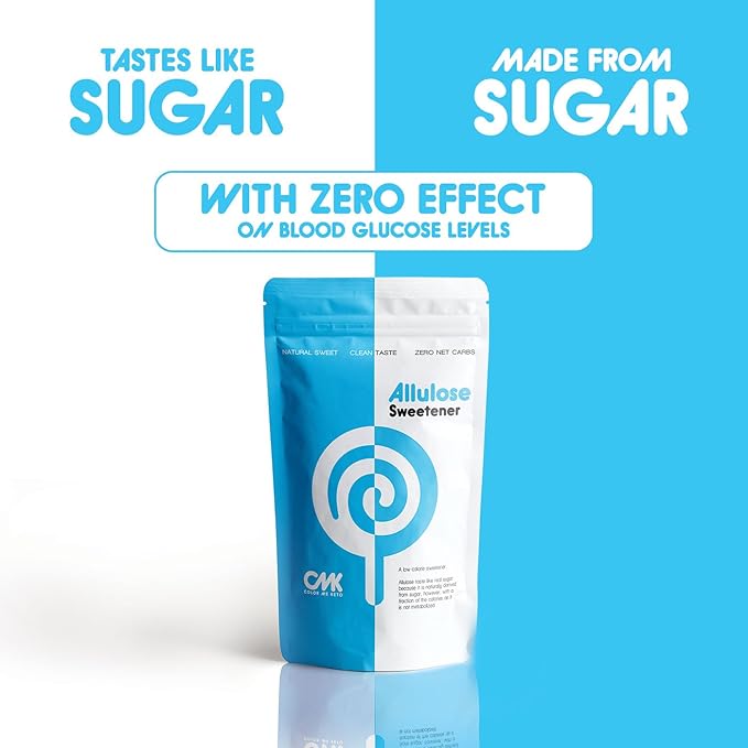 ALLULOSE Sweetener [3 PACK / 3 LBS] Zero Net Carb Keto Sugar - Natural Sugar Alternative - Low Calorie Sweetener - Made in the USA - Granular Powder (16oz Pack of 3)