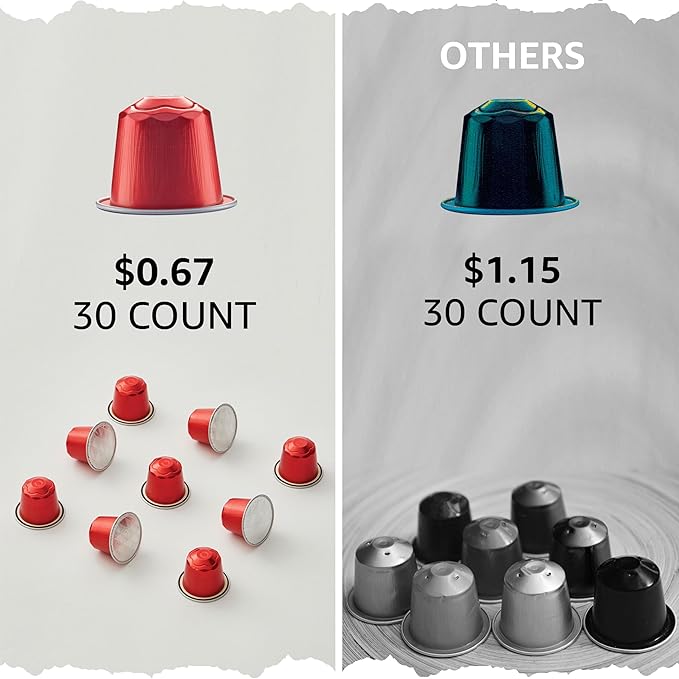 Cellini Caffè Decaffeinato Aluminum Nespresso Pods 120 Count Medium Roast Coffee Capsules 100% Nespresso Original Machine Compatible