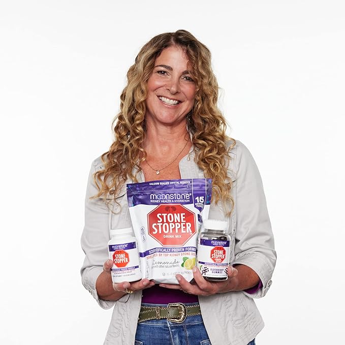 Stone Stopper Drink Mix Lemonade Kidney Stone Prevention Calcium Oxalate Protector Alkali Citrate Support Developed by Urologists to Improve Hydration and Support Kidney Health 30 Day Supply