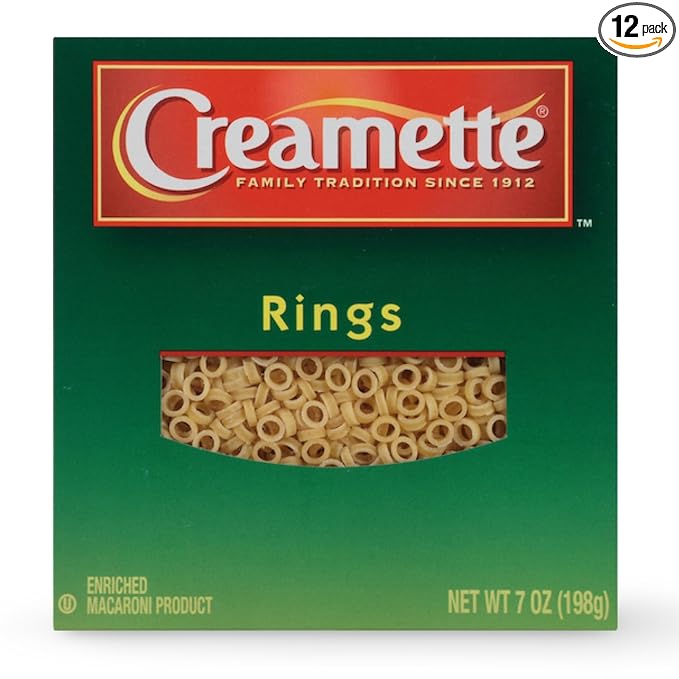 Creamette Pasta Ring Small 7 Ounces 12 Per Case