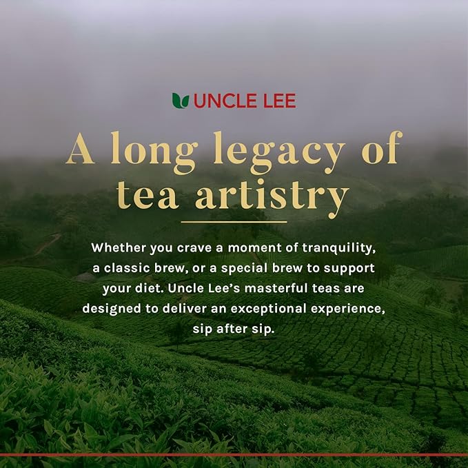 Uncle Lee's Tea Body Slim Tea Dieters Tea Caffeine Free Chinese Herbal Tea with Senna Leaves and Natural Lemon Zest Flavor Tea Bags (6 Pack - 30 Per Box)