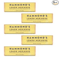 Hammond's Candies Gourmet Chocolate Candy Bars Lemon Meringue 2.25 oz Pack of 5