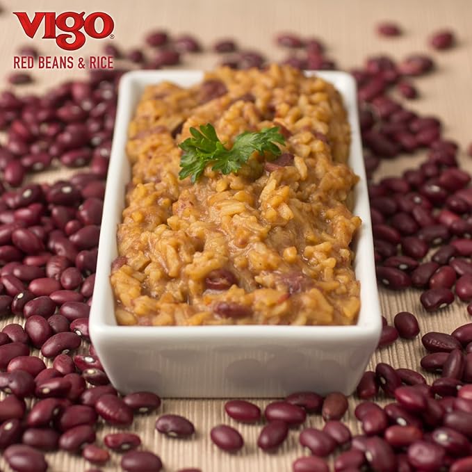 Vigo Authentic Red Beans &amp Rice Low Fat 8oz (Red Beans &amp Rice Pack of 12)