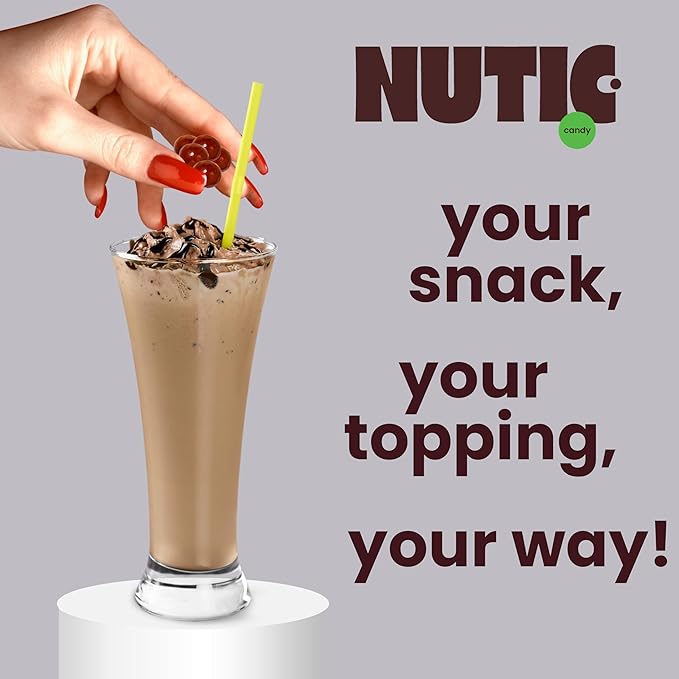 Nutic Gourmet Sugar Free Chocolate Covered Espresso Beans - 2LB Bulk Chocolate Espresso Candy Chocolate Coffee Beans - Irresistible Rich &amp Energizing Treat - (Pack of 1)