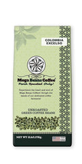 Colombia Ixtapa Excelso Unroasted Green Coffee Beans Mega Beans Coffee 100% Arabica (5LB)