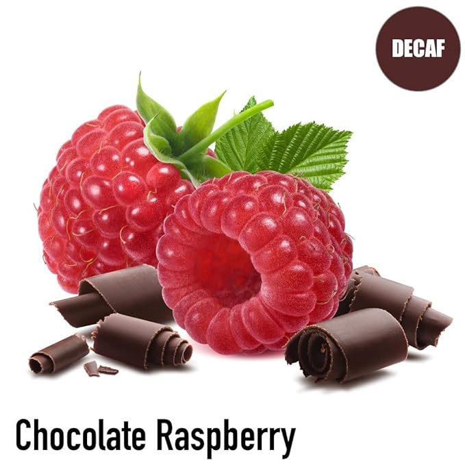 Chocolate Raspberry Flavored Decaf Coffee Ground Fresh Roasted 5 lbs