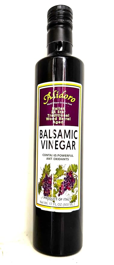 25 Star Wood Barrel Aged Traditional Style Balsamic Vinegar Include (PACK of 4).