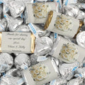 124 Pcs Personalized Wedding Candy Party Favors Wrapped Miniatures and Kisses (1.52 lbs) - Floral
