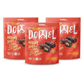 DORREL - Belgian Dark Chocolate Covered Dates (Medjool) with Walnuts Stuffing High Energy Vegan Choco Snack Delicious Kosher &amp Non-GMO Pack of 3 Stuffed Chocolate Dates 7.05 oz / 200 g Ea