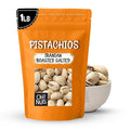 Oh! Nuts Pistachios Iranian Style - Roasted Lightly Salted - 1 lb - Shelled Whole Nuts - Packed in New York Zip-Seal Bag for Exceptional Freshness
