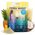 Yerba Magic – Yerba Mate Tea Instant Powder Super Drink with Nootropics Prebiotics &amp Probiotics – Clean Energy Mental Clarity &amp Gut Wellness | Low Sugar Natural Caffeine – Pina Colada 30 S