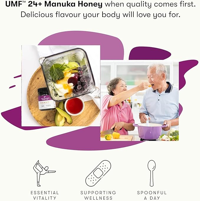New Zealand Honey Co. Raw Manuka Honey UMF 24+ / MGO 1122+ | UMF Certified | 8.8oz | Pure Raw Honey