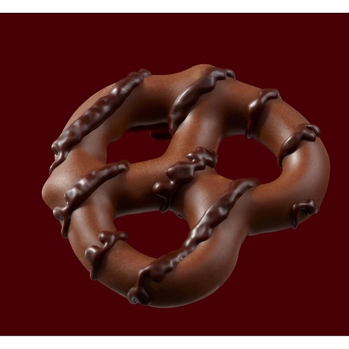 HERSHEY'S Milk and Dark Chocolate Covered Dipped Pretzels Bags 8.5 oz (6 Count)