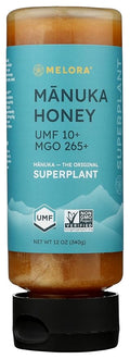Melora Premium Raw Manuka Honey MGO 265+ (12 Oz) | Non-GMO Gluten Free Natural Prebiotic &amp Daily Wellness Support From New Zealand Traceable from Hive to Hand