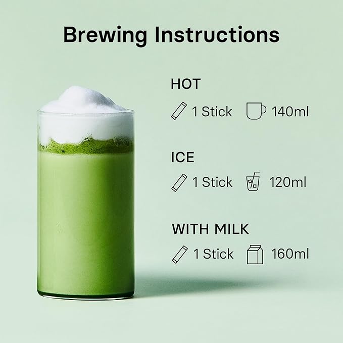 OSULLOC Jeju Matcha Milk Tea (7oz X 10 Packets) Easy on-the-go Stick type Powder Blended tea Deep flavored matcha &amp creamy milk