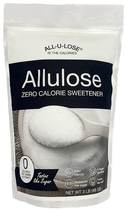 BetterTaste Allulose Sweetener Zero Calorie Granulated Sugar Substitute Non-GMO Non Erythritol Gluten Free &amp Vegan Keto Sweetener
