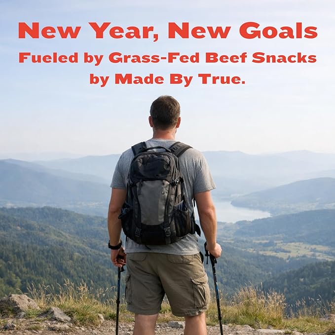 Made by True Beef Sliced Bites Savory Variety (2 oz Pack of 3) - All Natural Zero-Sugar True Jerky Biltong - High Protein Keto Paleo &amp Whole30 Diet - Sugar-Free Gluten-Free Carb-Free