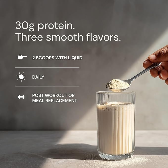 Blueprint Bryan Johnson Vegan Protein Meal Replacement – Plant Based Hemp Protein with 30g Protein Per Serving – Low Calorie Chai Flavored Protein for Women &amp Men – Dairy Free– 15 Servings