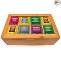 Twinings Tea Bag Sampler Variety with Bamboo Organizer (60 Tea Bags) 40 Different Flavours Gift for Tea Lovers: Women Men Mom Dad Family Friends Couples