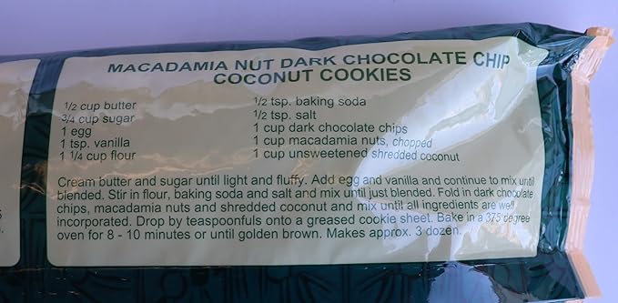 Hamakua Macadamia Nuts - No Salt Baking Macadamias (1.25 lb) - Natural Eco-Friendly Large Hawaiian Grown Dry Roasted Half and Whole Macadamias