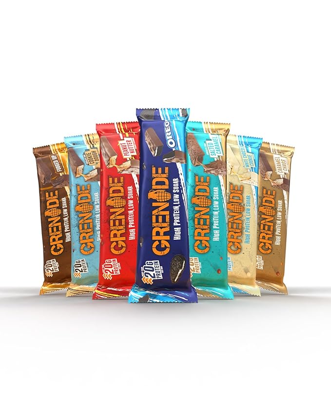 Grenade High Protein and Low Carb Bar Chocolate Chip Cookie Dough 12 x 60 g